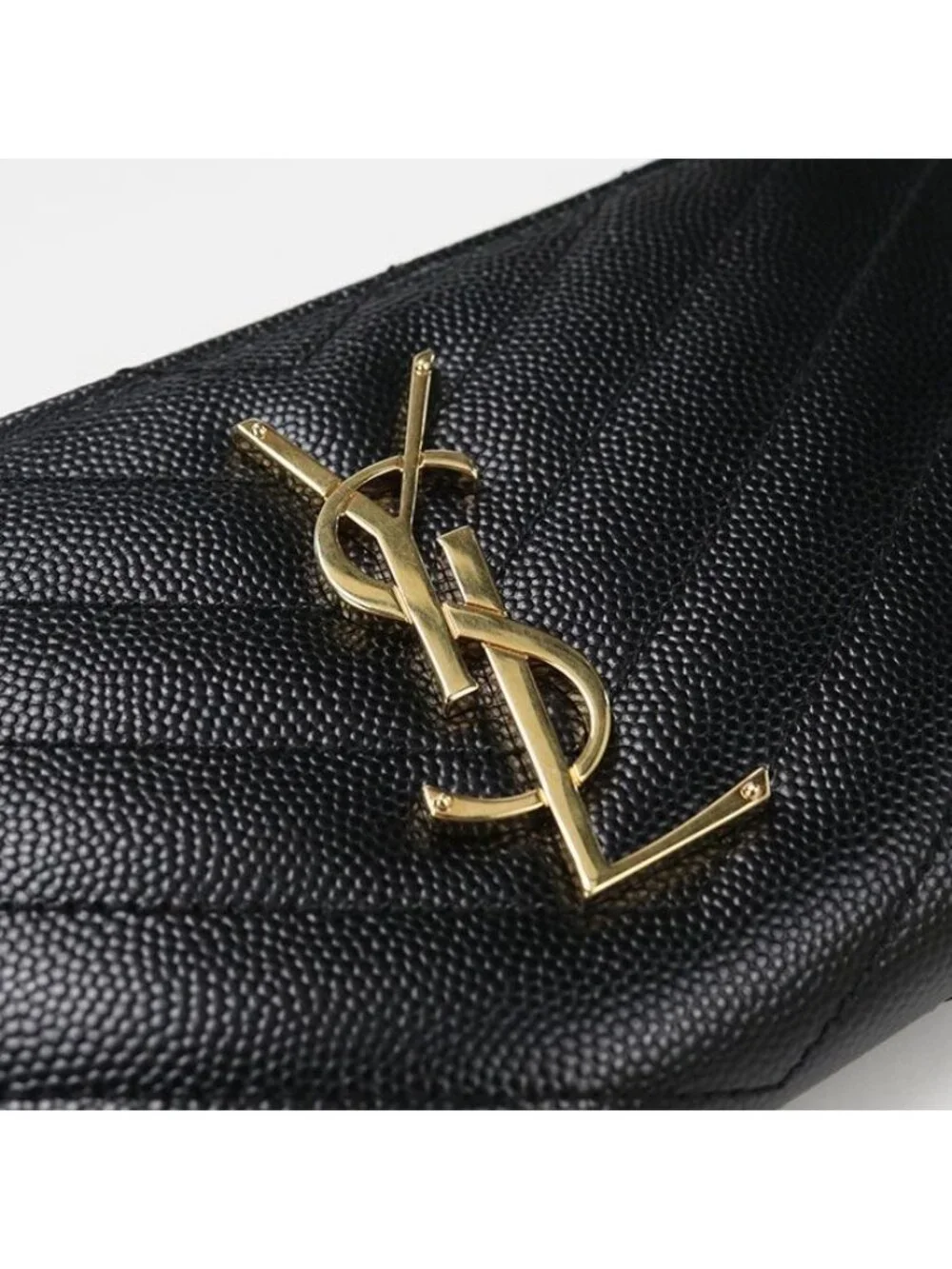Saint Laurent Full Zip Wallet Monogram Round Zip Calf - Picture 6 of 7